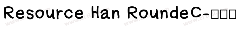 Resource Han RoundeC字体转换